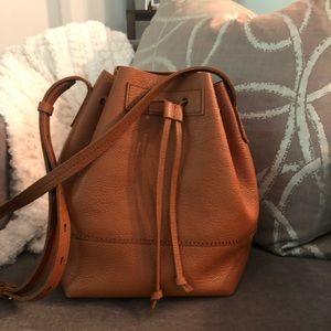 Jcrew Downing Bucket Bag — Camel